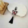 Fashion Butterfly Keychain Bag Pendant Keyring Vintage Tassels Phone Chain Car Keys Holder Fashion Jewelry Accessories