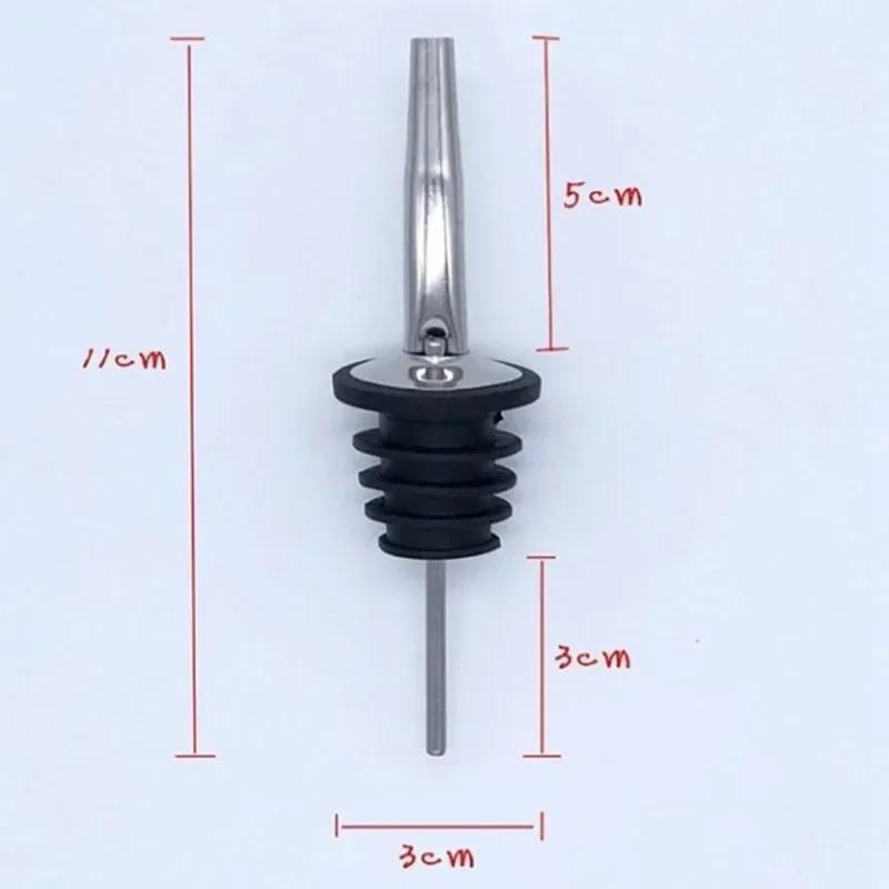 1/3/5pcs Stainless Steel Wine Pour Wine Bar Cocktail Shaker Fancy Shaker Mouth Wine Bottle Stopper Drain Bottle Stopper