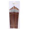 Wooden Paint Brushes Set Round Tip Paint Brushes Versatile Watercolor Brushes  Oil Painting