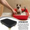 Litter Box Ramp Senior Cat Litter Step With Filter Function Anti-Tracking Kitten Poop Tray Stair For Indoor Outdoor Home
