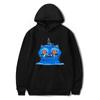 Women's Hooded Long Sleeve Hoodie Loose Fit Japanese Korean Casual Cartoon Printed Pullover Sweatshirt