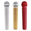 Sparkling Microphone Props Toy For Performers Singers Dancers Comfortable To Hold for Karaoke, Pretend Concerts