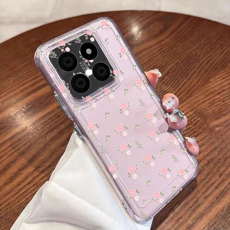 Colorful Peony Floral Case For Xiaomi Redmi Note 15 Pro 4G Funda Redmi Note 14 13 Pro 5G Clear TPU Silicone Soft Cover