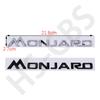 1Pcs 3D ABS MONJARO Letter Logo Auto Tailgate Emblem Monjaro Car Rear Trunk Badge Side Fender Decal Car Styling Auto Accessories