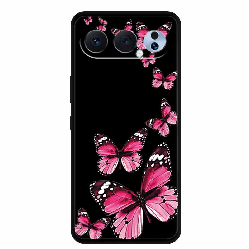 Black Silicone Case For Honor 500 Pro 5G Cases 6.55" Cartoon Animals Soft TPU Back Cover For Honor 500Pro 2025 Case Coque Fundas