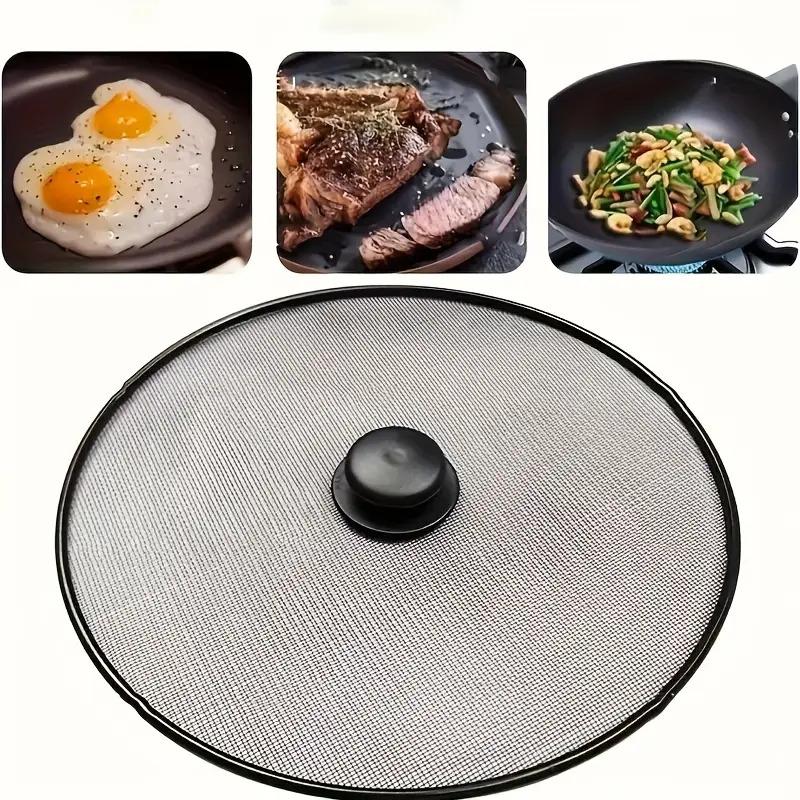 Splatter Guard - Heat-Resistant Mesh Cover, Prevents Splatters and Smoke Emissions, Keeps Food Fresh,Ideal Healthy Cooking Essential | Durable Netting