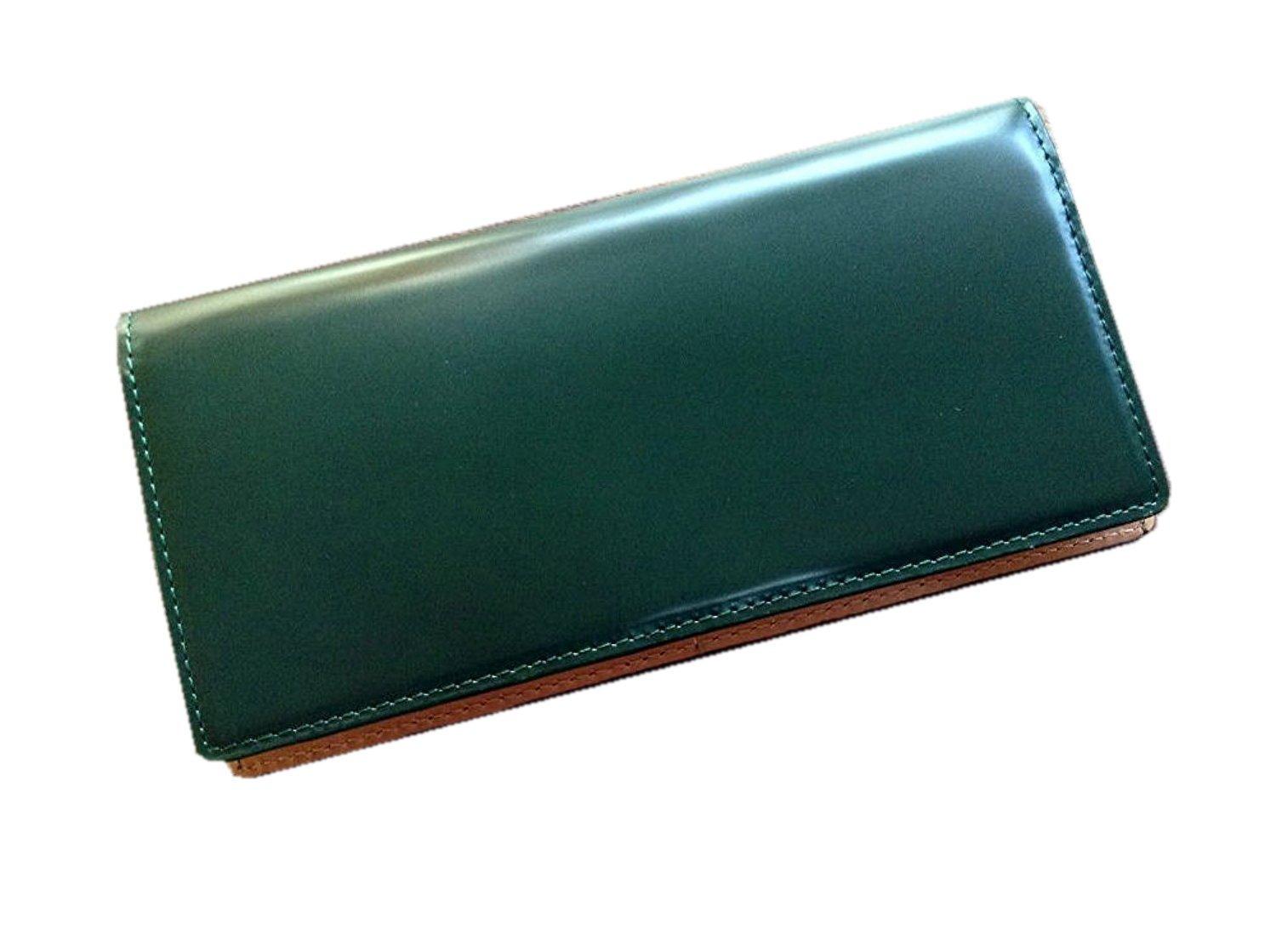 

Mode Cordovan butt x genuine tanned leather long wallet coin purse [Saint CORDOVAN] (horse leather) (no type) (green)