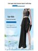 2026 Damen High-Waist Acetatsatin Weitbeinige Bodenlange Hose - Stylischer Sommer Sonnenschutz Freizeitanzug.