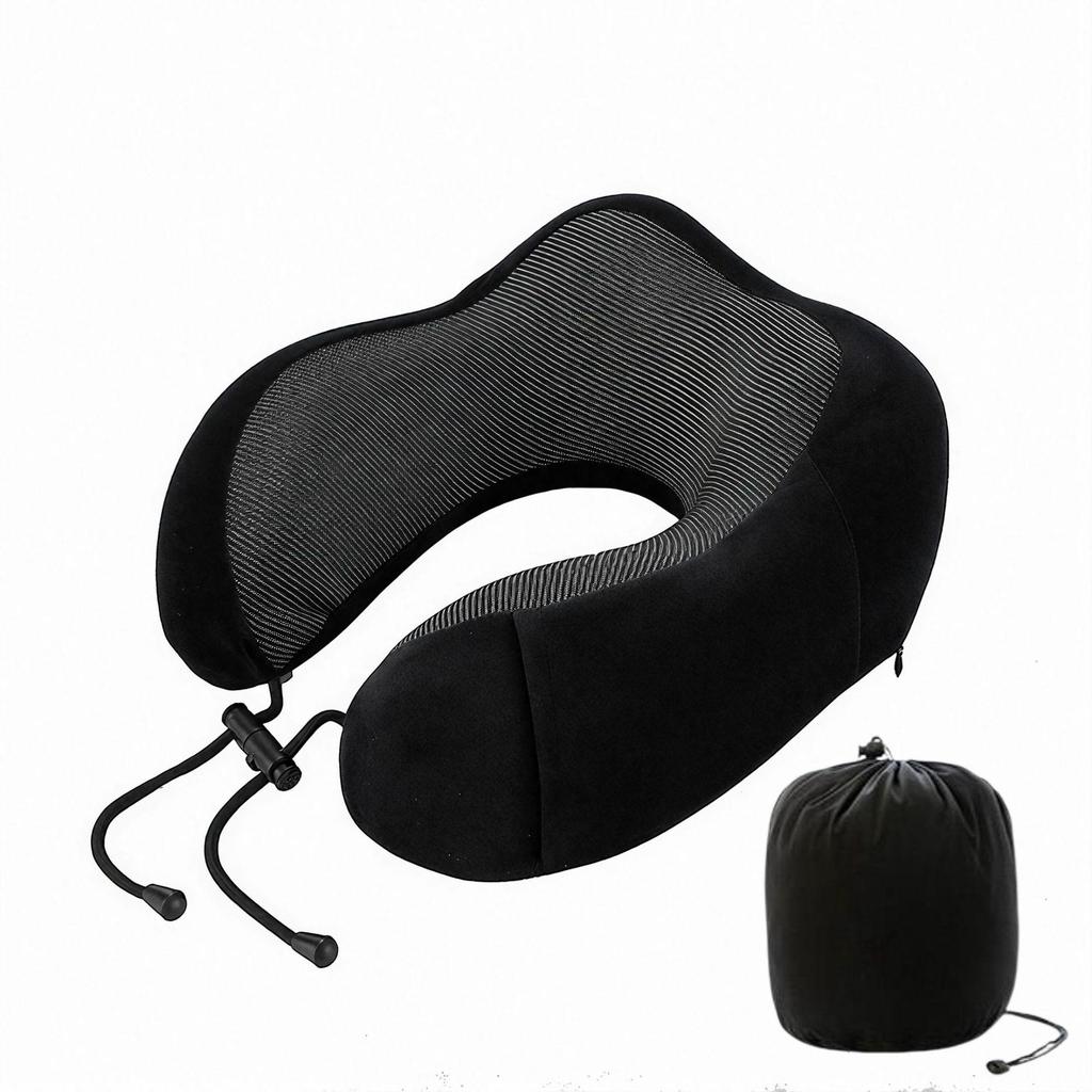 Memory Foam U-Shaped Neck Pillow for Travel & Airplane