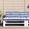 2 Piece Pallet Cushions Blue & White Striped Fabric
