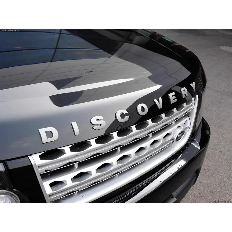ABS 3D Chrome Car Letters Front Hood Bonnet Logo Badge For Land Rover Discovery Emblem Discovery 4 3 5 2 TD5 Accessories