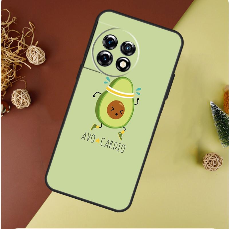 Cartoon Avocado For OnePlus Nord 4 CE 3 2 Lite N20 N30 9 10 Pro 8T 9RT 10T 10R 13R 12R 11 12 13 Phone Case