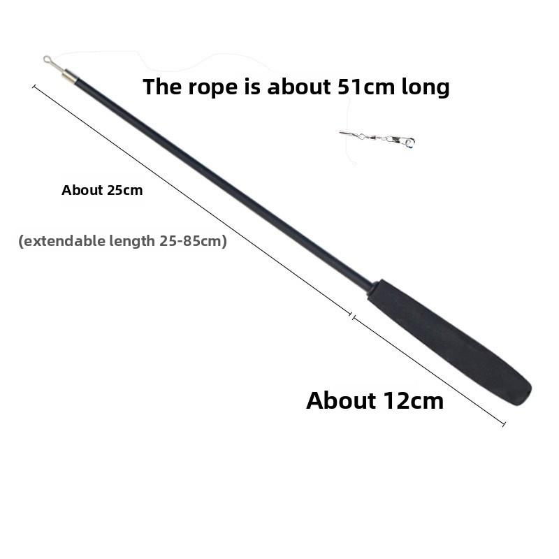 

Игрушка для кошек телескопическая удочка - это трехсекционная телескопическая удочка. Это кошачья игрушка на веревочке 40cm чёрный