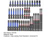 46Pcs Impact Socket Nut Driver Set Magnetic Adapters Wing Nuts Drivers