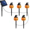 Halloween Solar Pumpkin and Ghost Outdoor Waterproof Garden Lights