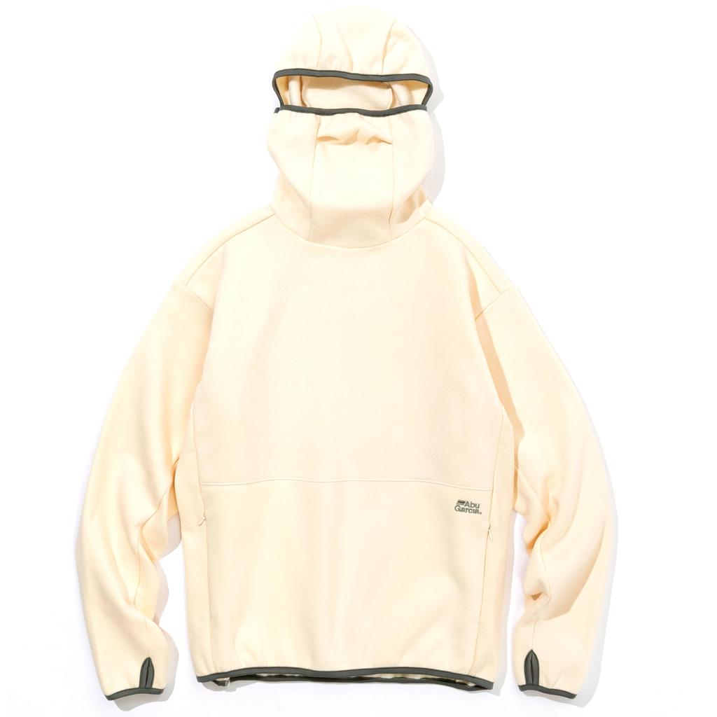 AbuGarcia Balaclava Hoodie, White, Size M