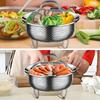 Stainless Steel Steamer Basket, Vegetable Steaming Basket, Pot Steamer Rack, Rice Cooker Basket, Easy Steaming Plate for Placing On a Pot, Basket, Net