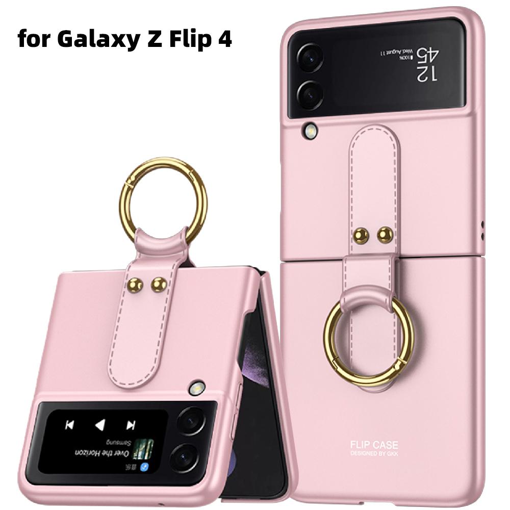 

Ультратонкий чехол для телефона Samsung Galaxy Z Flip 4, модный чехол «все включено» с покрытием и кольцом-держателем, чехол для Galaxy Z Flip 3
