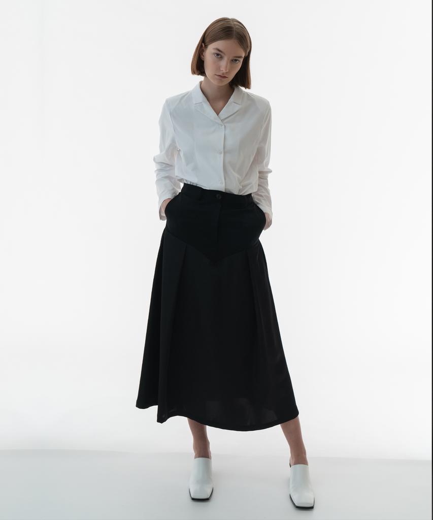 Biscuit Shop Pants Detail Flare Skirt