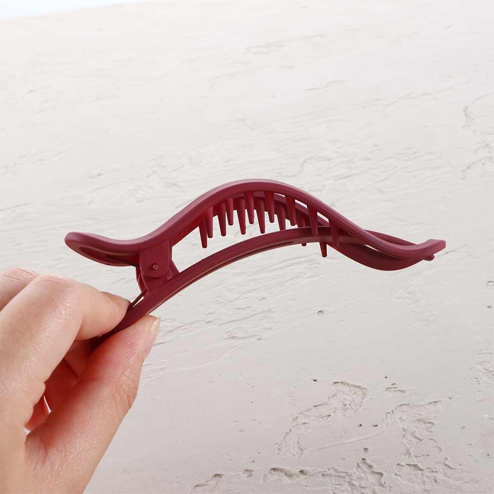 Wild Simple Girls Matte Women Seamless Plastic Hair Claw Duckbill Clip Face Wash Hairpin