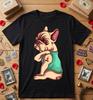 French Bulldog I Love Mom Tattoo Shirt, Funny Frenchie Dog Lover Gift, Dog Mom Tattoo Style Tee, French Bulldog Mom