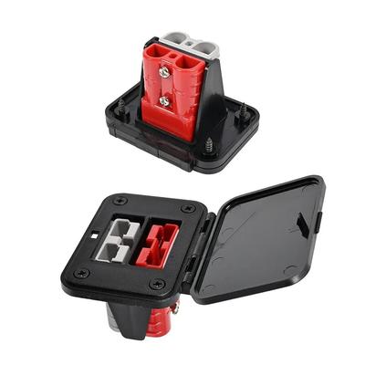 1Pc 50A For P-lug Charging Panel Flush Mount Bracket Cover Connector P-lug Bracket For Ship Yacht RV Bus Caravan