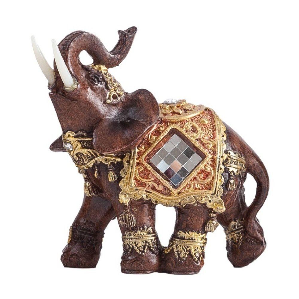 Model Elephant Figurine Ornament Simulated Resin Animal Sculpture  Balcony Garden Supplies