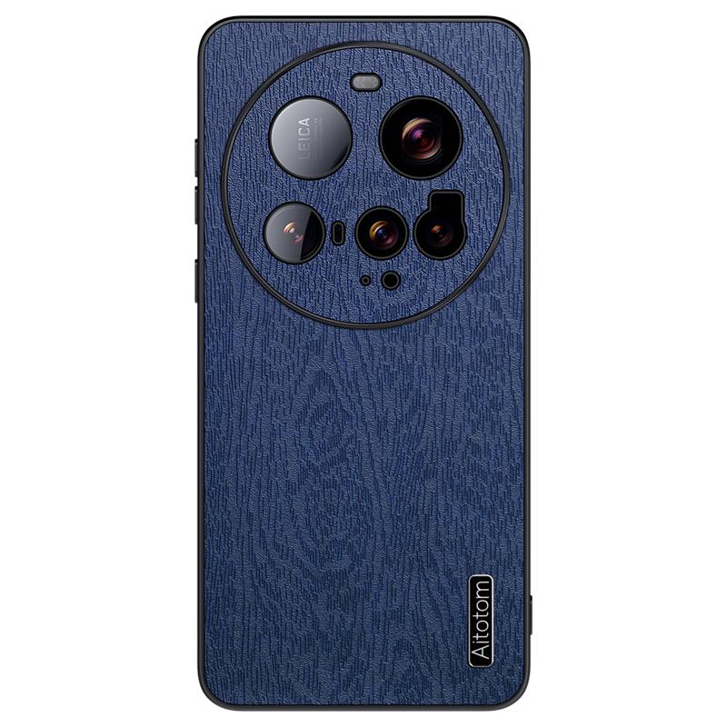 For Xiaomi 15 Ultra Case Wood Texture PU Leather Coated PC TPU Phone Cover