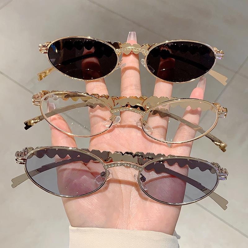 Vintage Metal Round Sunglasses for Women Men Circular Sun Glasses Female Oval Eyewear  for Male Female Eyeglasses