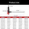 Accuracy T Shaped Hexagonal Screwdriver With Ball End Design Permanent Hex Key Set Ideal For Mechanical Repairs