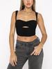 Satin Tank Top Solid Halter Crop Tops Women Summer Adjustable Shoulder Strap Camis Backless Camisole Casual Tube Female Sleeveless Cropped Vest