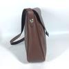 HERMES Christie Rhone bag flap Shoulder Bag Leather Brown/SilverHardware