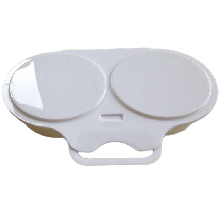 Microonde da Cucina Vapore Uova Rotondo Friggitrice per Uova Plastica per Alimenti Vapore Uova per Microonde Scatola Frittura in Plastica