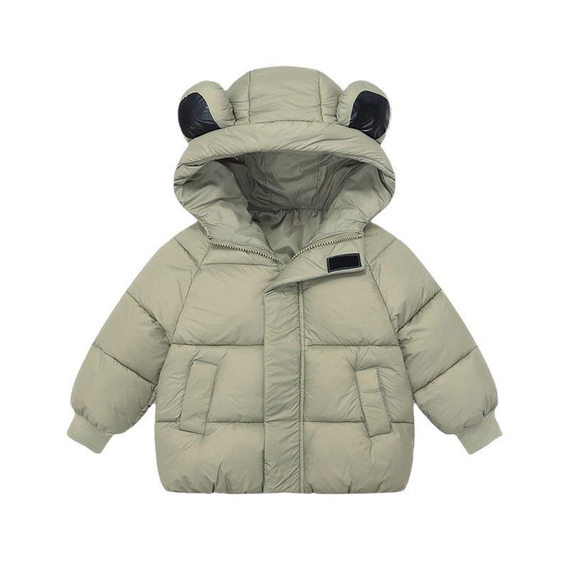 Winter Kids' Down Cotton Jacket - Thickened Velvet Outerwear for Boys & Girls