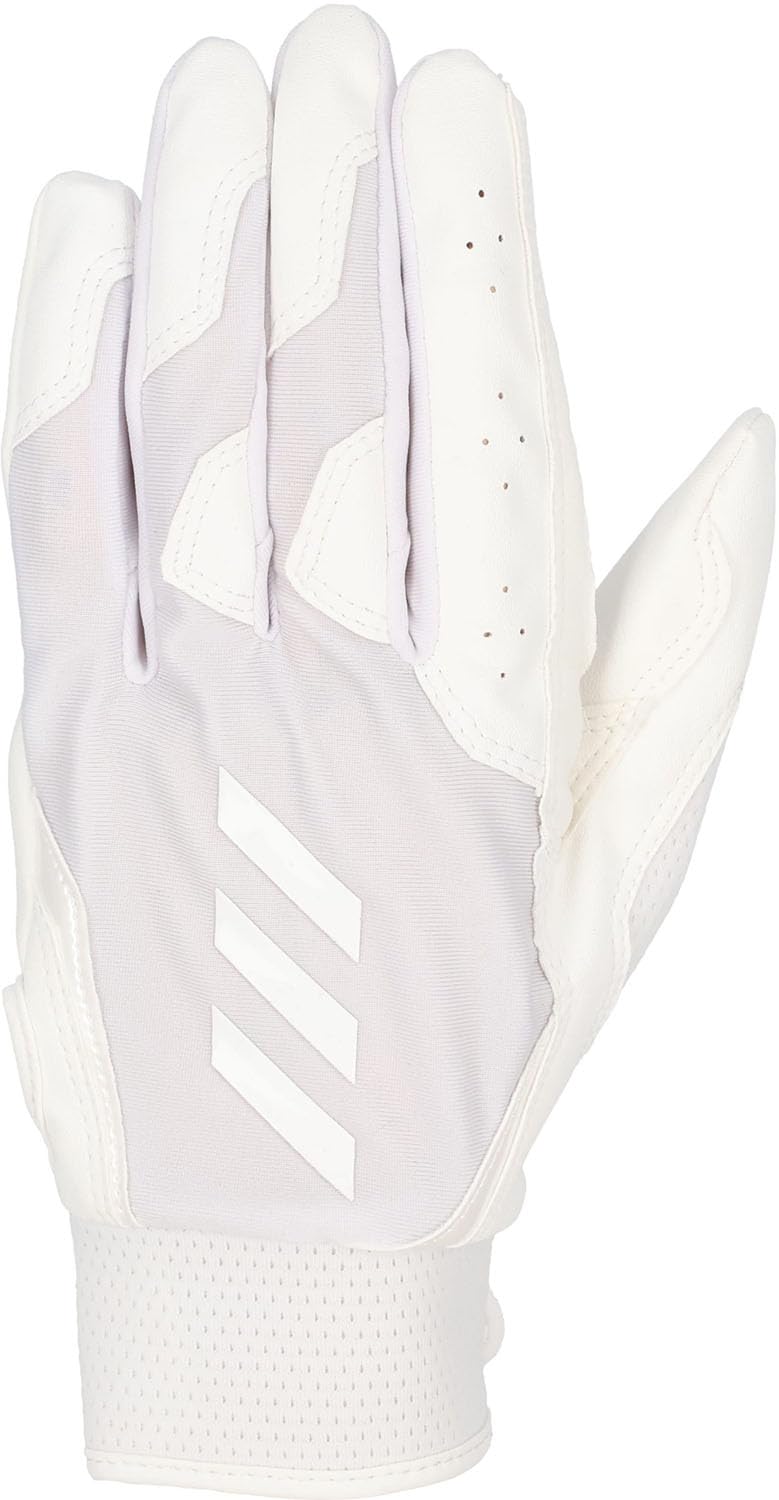 Перчатки adidas для бейсбола, размер LHM LBG604, белые, 51, (1100), белый