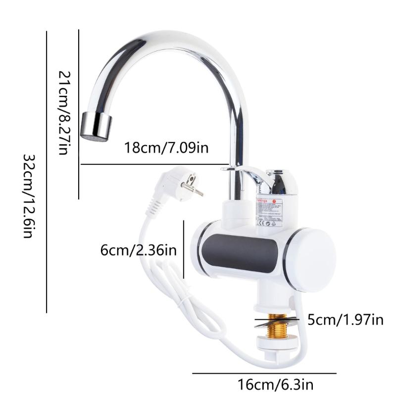 Electric Water Heater Kitchen Faucet Instant Hot Water Faucet Heater 220V Heating Faucet Instantaneous Heaters