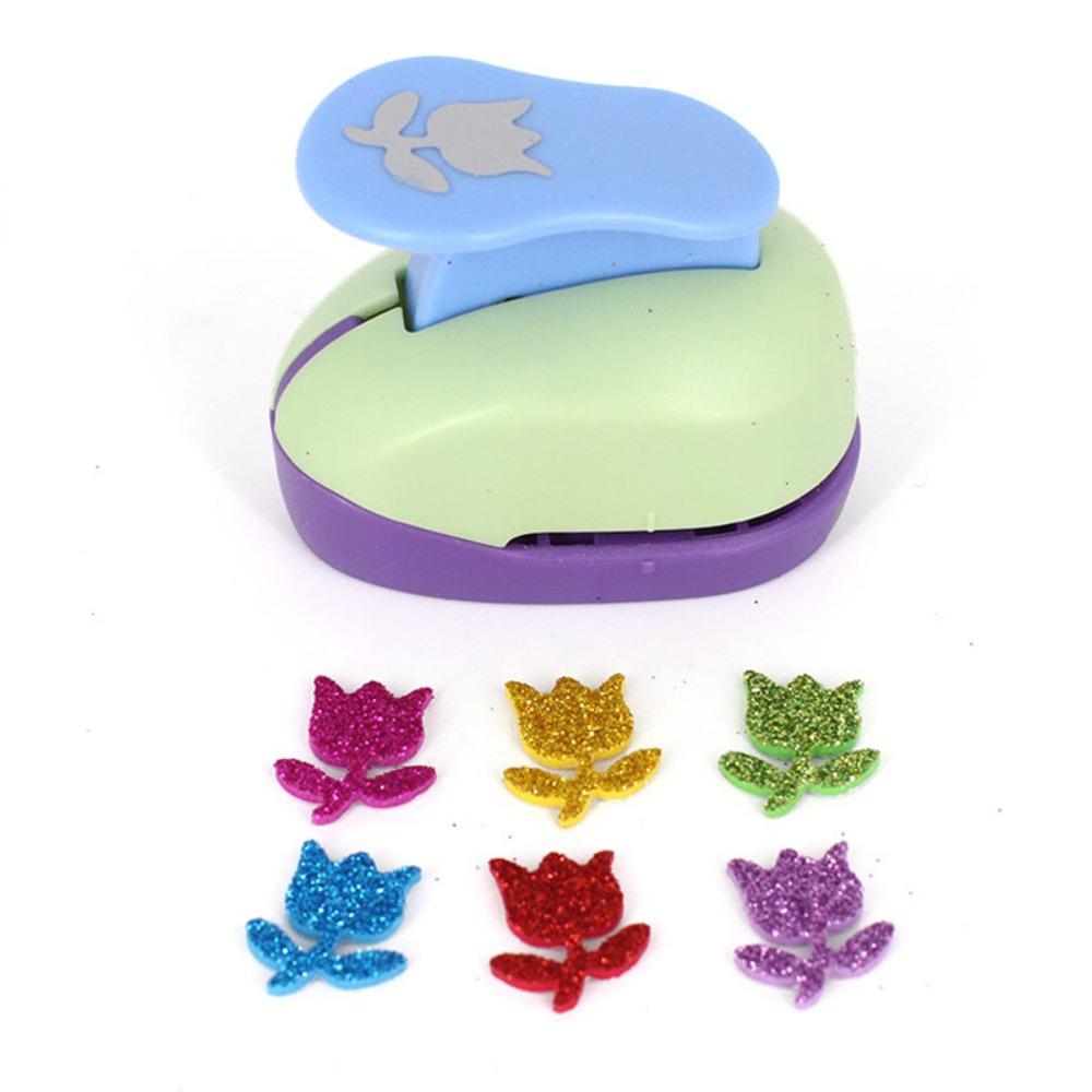 Different Shapes Paper Hole Punch Plastic Mini Cutter Creative Multicolored Punch Set  DIY Crafting