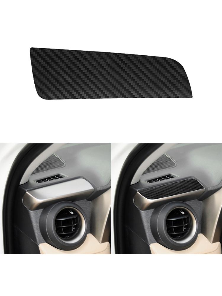 Black For Toyota RAV4 2013-2015 Car Interior Button Panel Decoration Protection Carbon Fiber Sticker Auto Styling Accessories