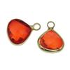 Color-Preserving Rare Earth Glass Copper Teardrop Pendant for DIY Jewelry