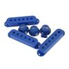 3 Pcs Single Coil Pickup Cover ABS Plastic SSS Pickup Cover with Tone Volume Knobs and Switch Tip for Electric Guitar