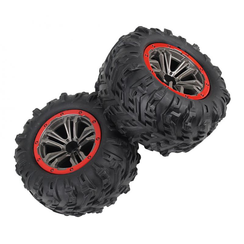 2Pcs RC Car Wheel Rubber Tires Tyres 16-ZJ01 :10 Scale 9125