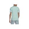 Adidas SS23 Logo Print Striped Short Sleeve T-Shirt Men Tops Green H45466