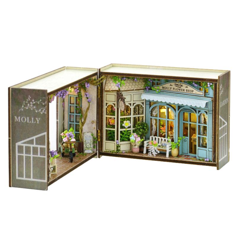 

DIY Mini Fantasy Cube Series -Christmas No-Cut Paper Craft Kit with Flip-Book Design, Creative Gift for Adults/Teens