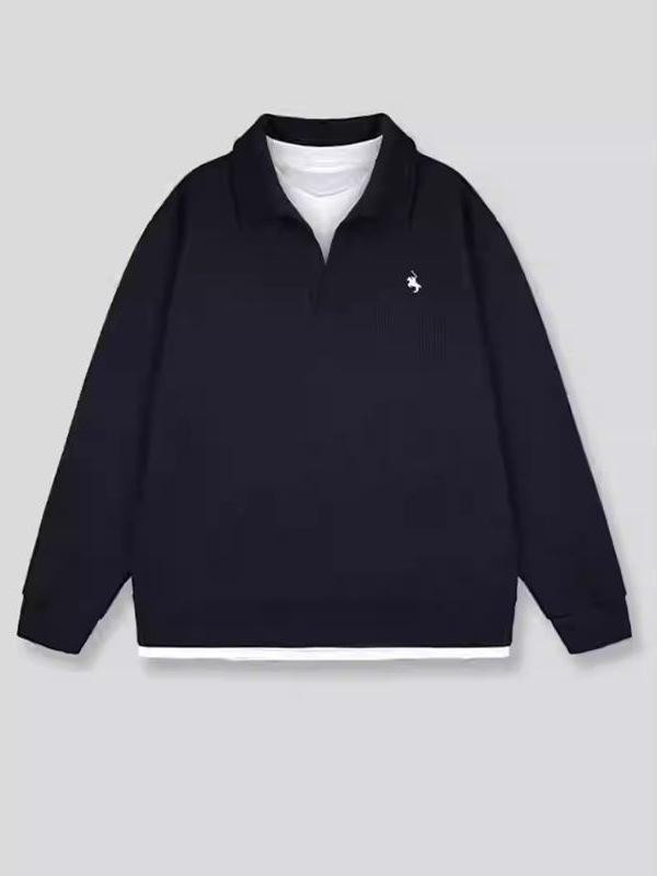 Heren Trendy Effen Kleur Capuchon met Kraag - Herfst/Winter Casual Losse Mode Top