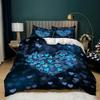 Room Decor Home Bedding Sets 2/3pcs Red Heart Printing Queen Size Pillowcase Duvet Cover Set Polyester Bedclothes