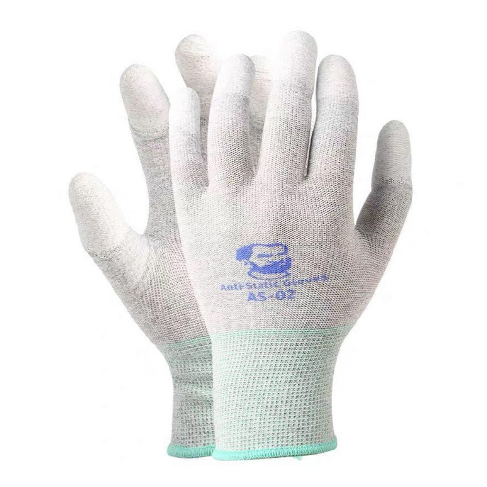 

PU Coating Layer Anti-Static Gloves Electronic Repair Protective Gloves Component Maintenance L (Random Color)