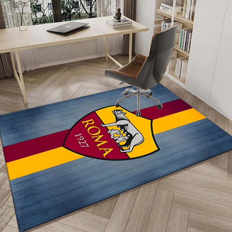 Rome Football club Printed Area Rug for Office, Chair Rug, Decorative Carpet Floor Mat, Large Size Fan gifts Christmas gifts
