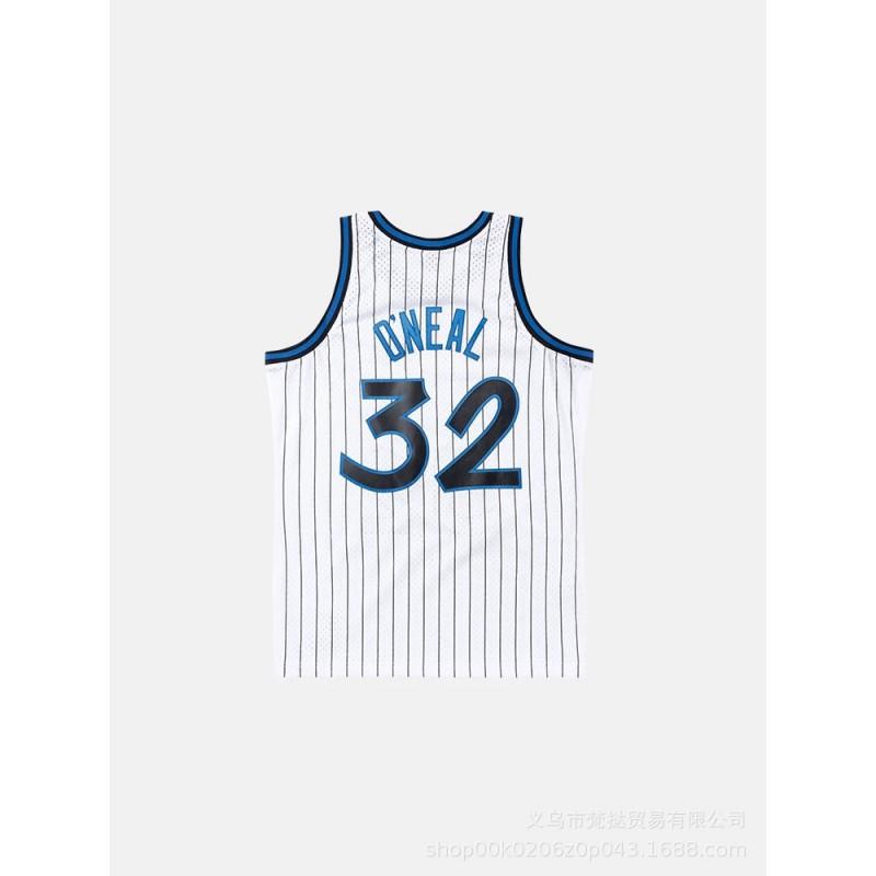 Maglia da Basket Retrò Orlando Magic Hardaway 1 ONeal 32 McGrady Unisex Manica Corta Cotone Scollo a V Autunno