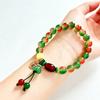 New Chinese Colorful Beaded Bracelet For Women Vintage Natural Stone Ethnic Handmade Chain Hand Rope Bracelet Jewelry Gift