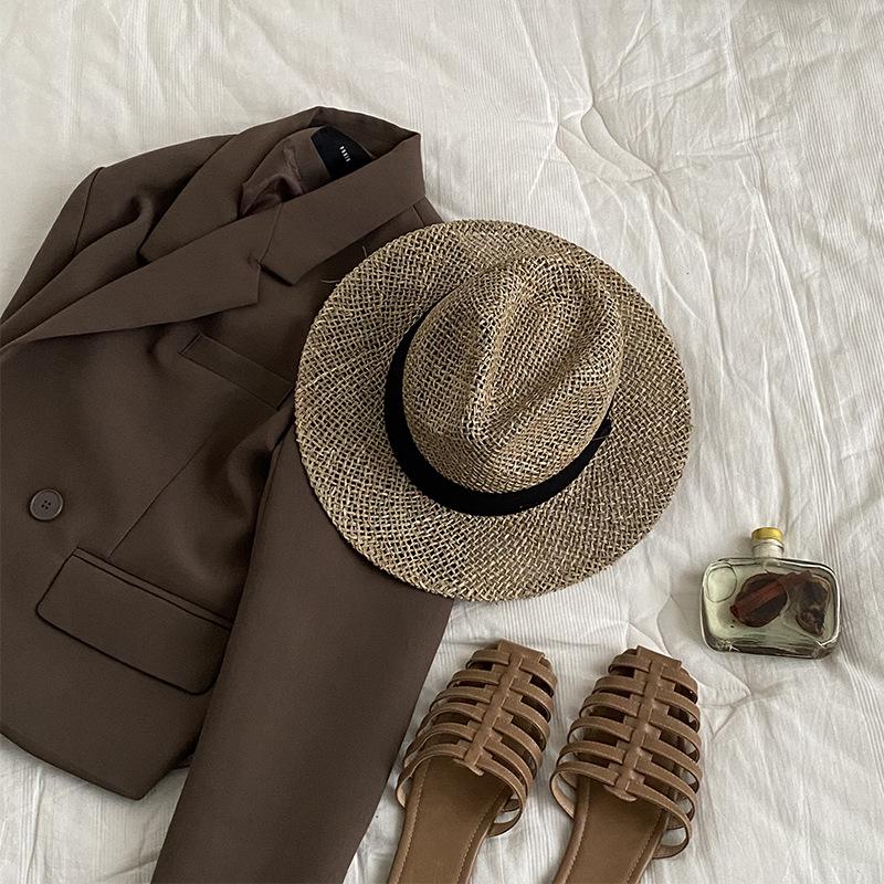 Men's Summer Jazz Hat | Handcrafted Straw Fedora | Sun Protection & Breathable Cooling